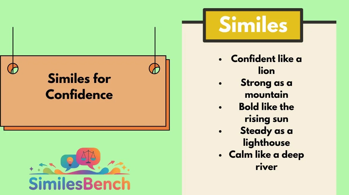 Similes for Confidence