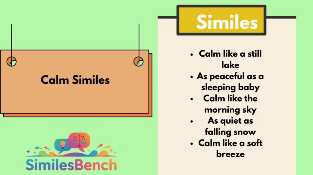 Calm Similes