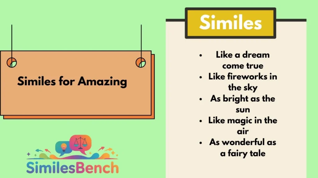 Similes for Amazing