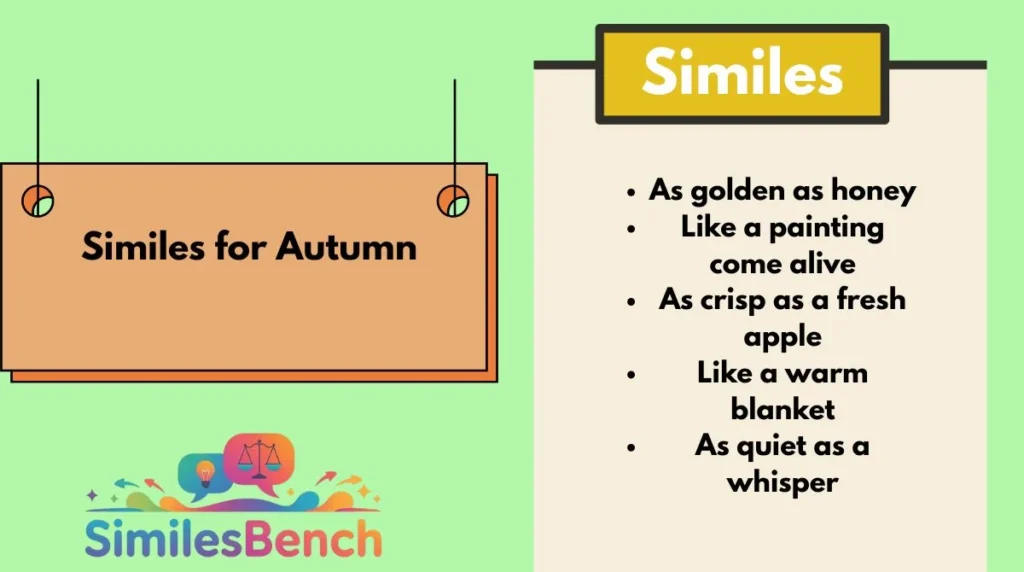 Similes for Autumn
