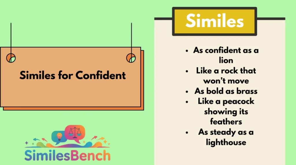 Similes for Confident