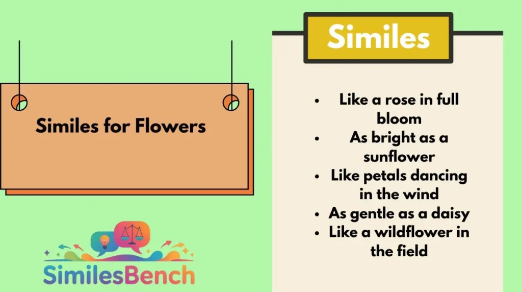 Similes for Flowers