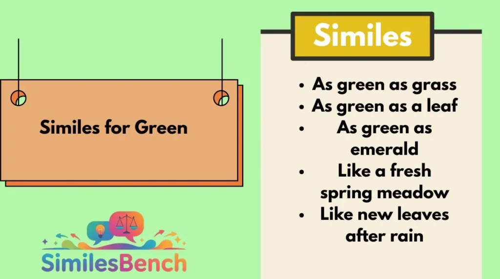 Similes for Green