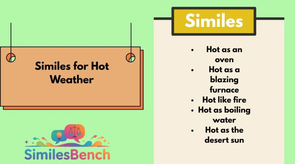 Similes for Hot Weather
