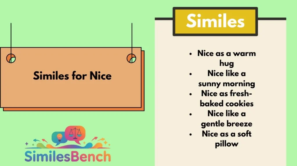 Similes for Nice