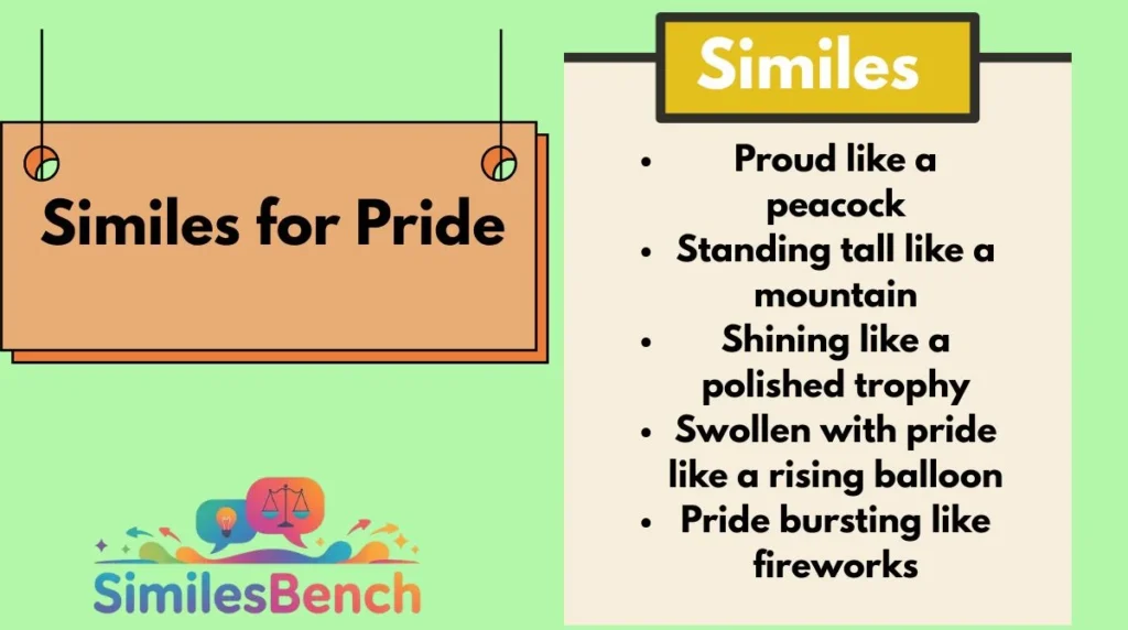 Similes for Pride