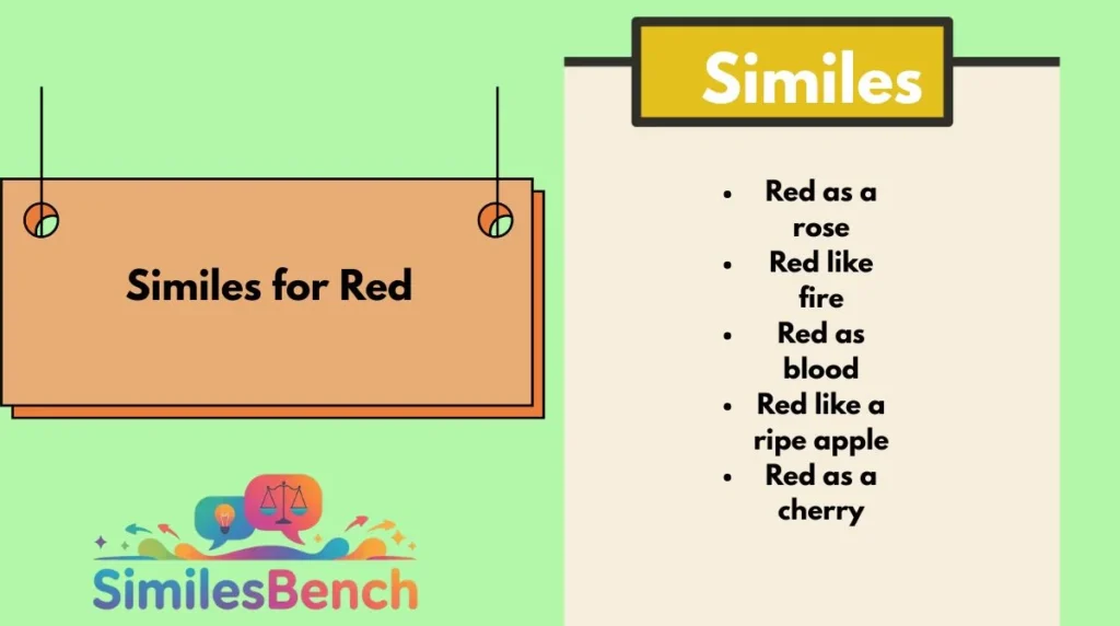 Similes for Red
