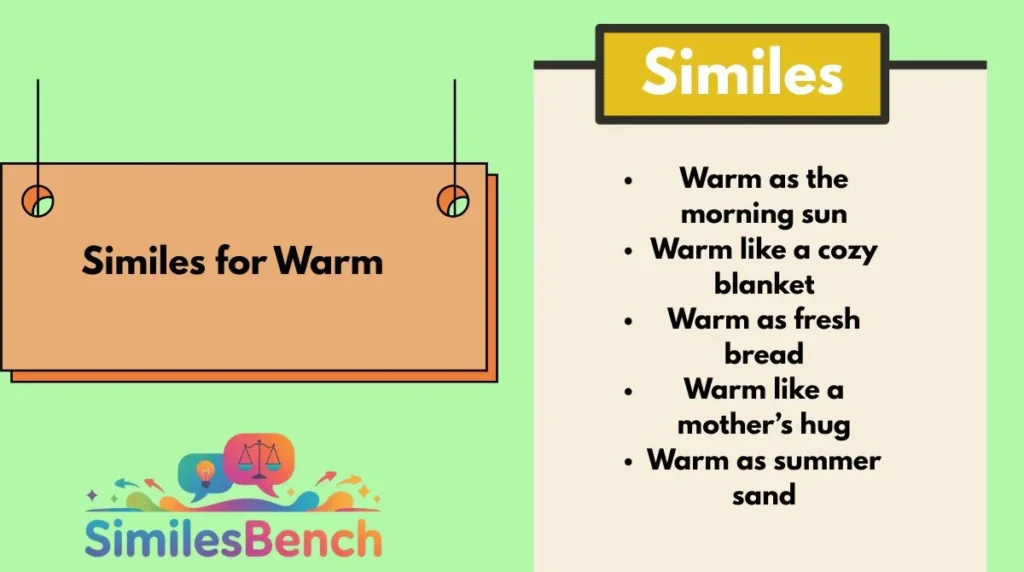 Similes for Warm