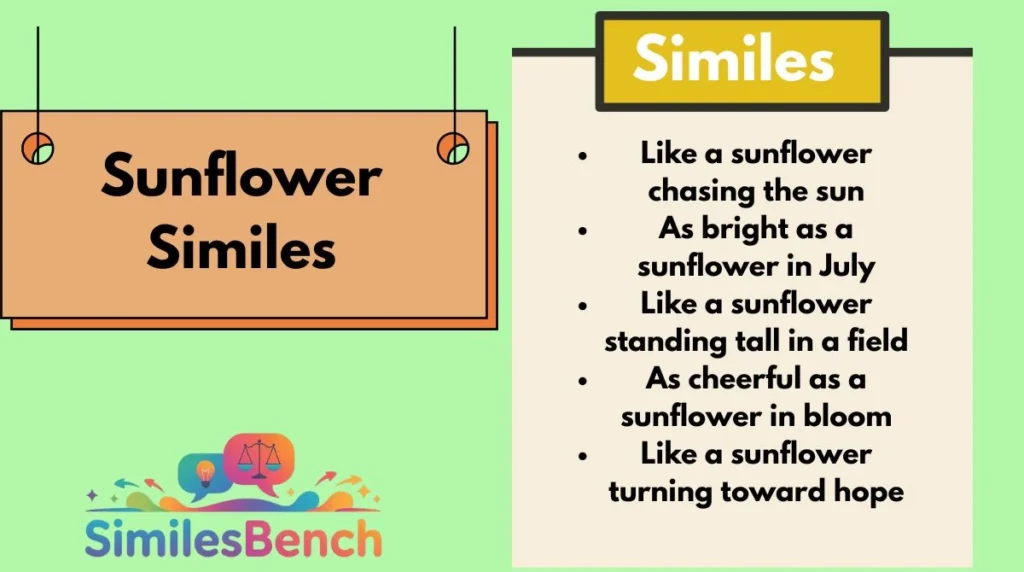 Sunflower Similes