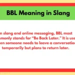 BBL Meaning in Slang