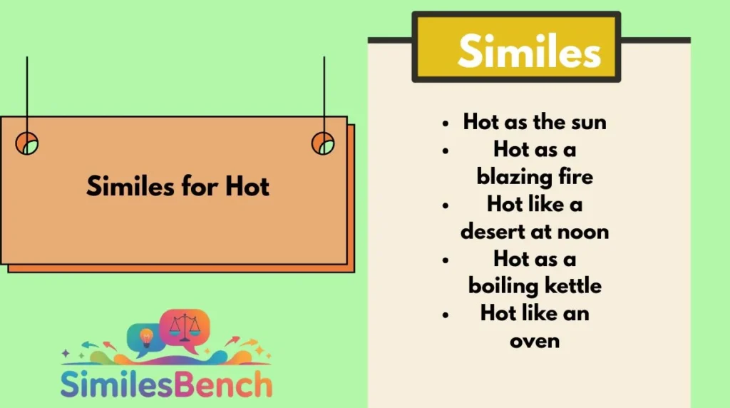 Similes for Hot