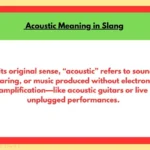 Acoustic Meaning in Slang
