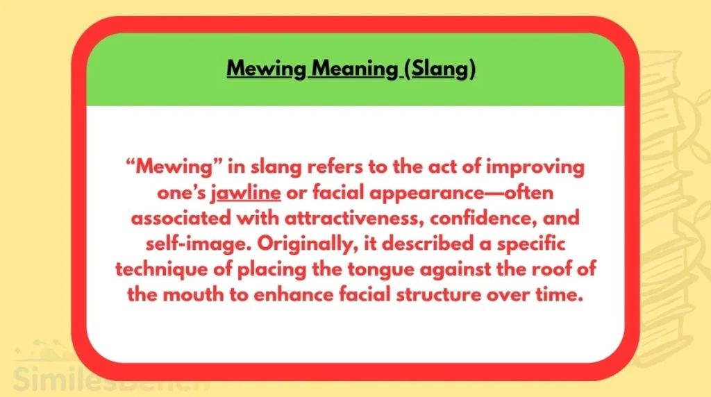 Mewing Meaning (Slang)
