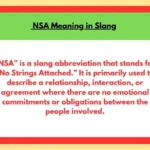 NSA Meaning in Slang