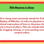 PDA Meaning in Slang