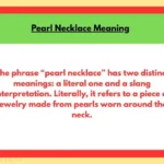 Pearl Necklace Meaning