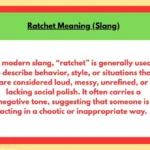 Ratchet Meaning (Slang)