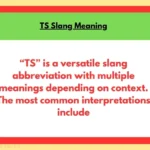 TS Slang Meaning