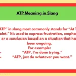 ATP Meaning in Slang