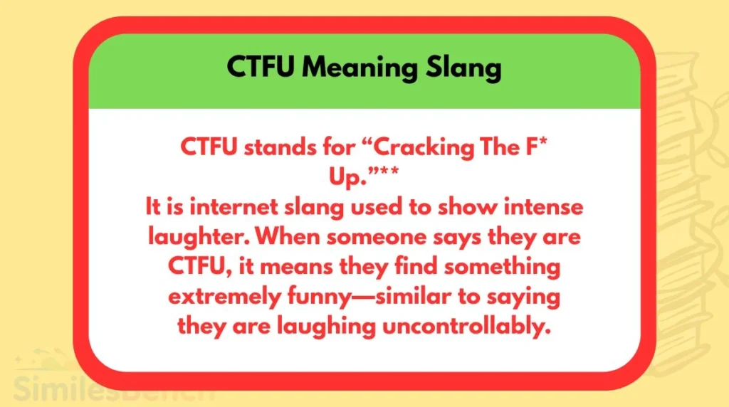 CTFU Meaning Slang