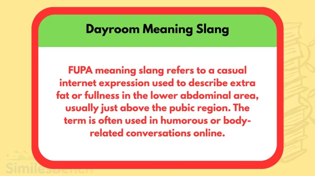 Dayroom Meaning Slang