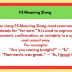 FS Meaning Slang