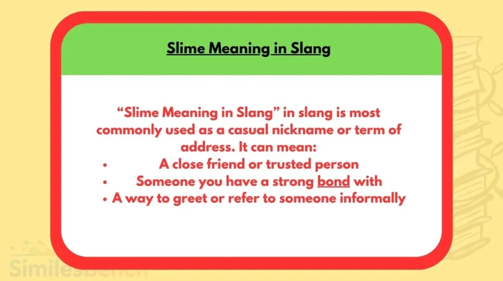 Slime Meaning in Slang