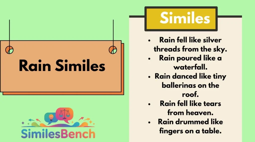 Rain Similes