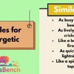 Similes for Energetic