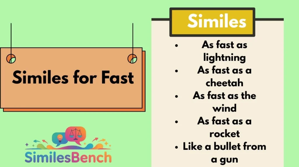Similes for Fast