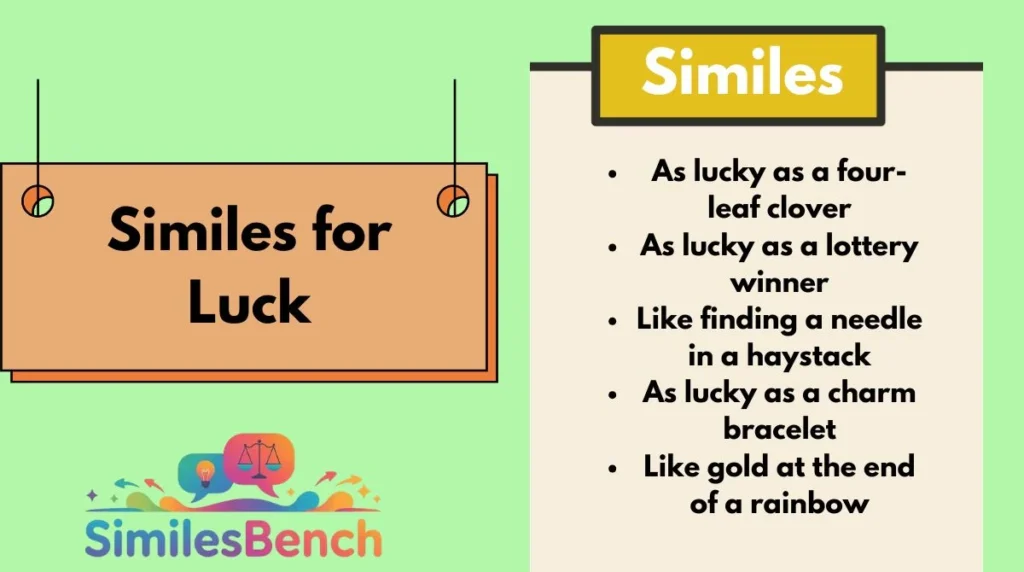 Similes for Luck