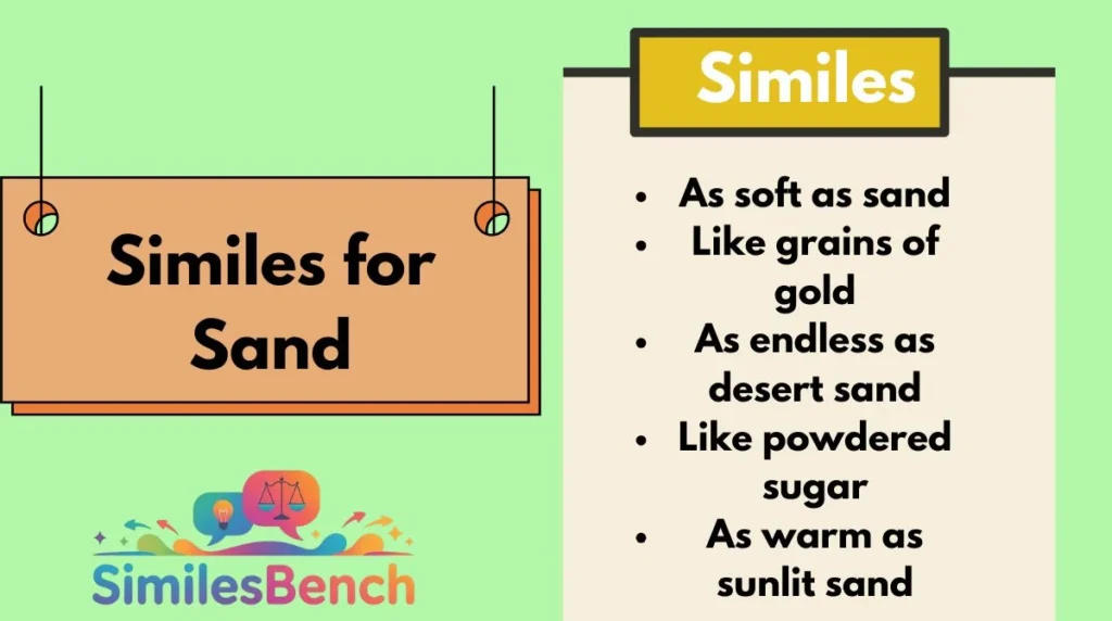 Similes for Sand