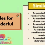 Similes for Wonderful