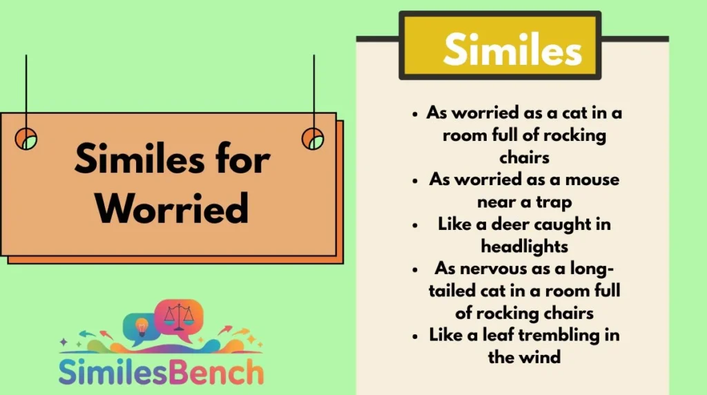 Similes for Worried