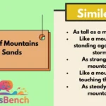 Similes of Mountains and Sands